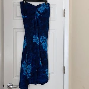 Blue Floral Summer Dress
